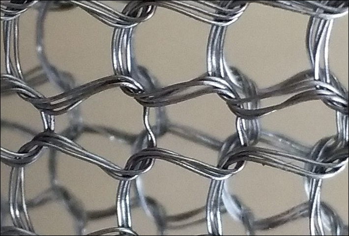 Stainless steel 304 knit weave architectural mesh