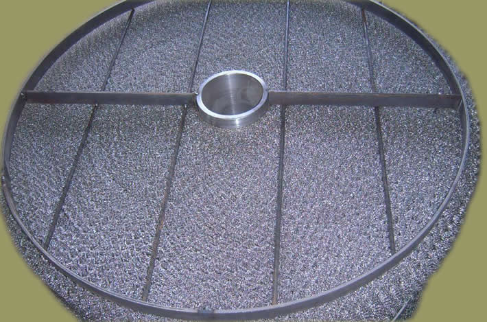 Stainless steel 304 knitted wire mesh demister pads used as metal Filter Vessels