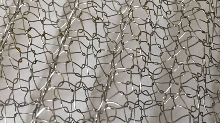 SS 304 Knitted Woven Wire Mesh